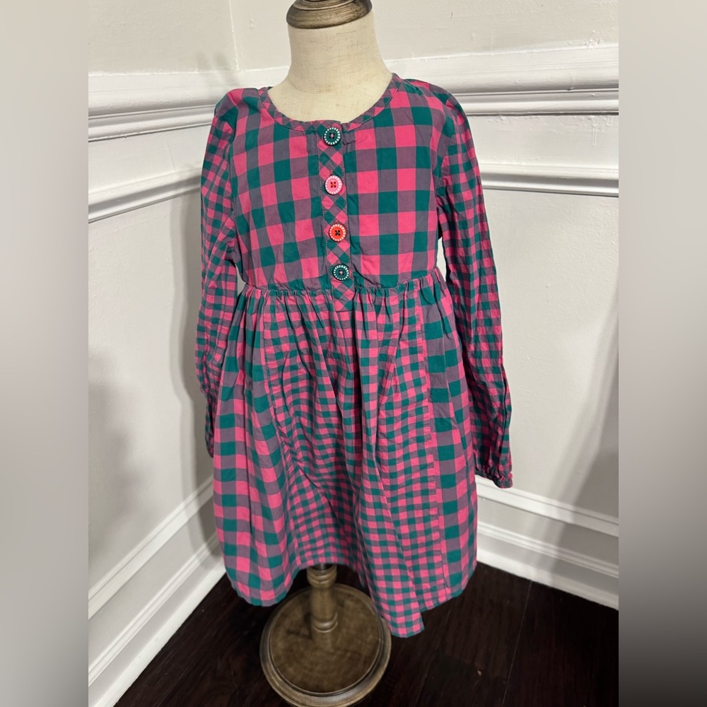 Matilda Jane Pink and Green Checkered Dress